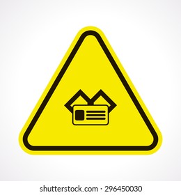 vector illustration of modern silhouette icon id