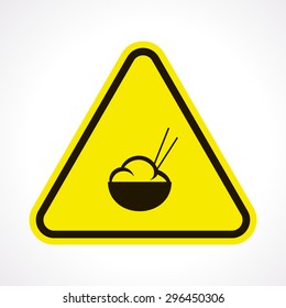 vector illustration of modern silhouette icon rice