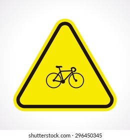vector illustration of modern silhouette icon bicycle