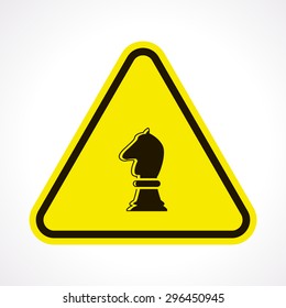 vector illustration of modern silhouette icon horse