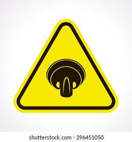 vector illustration of modern silhouette icon mushroom