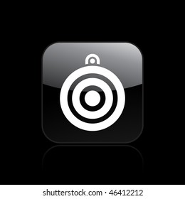 Vector illustration of modern single icon depicting a target