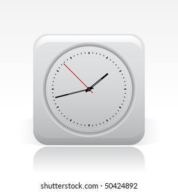 Vector illustration of modern single icon depicting a clock