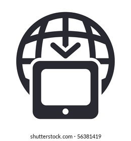 Vector illustration of modern single icon