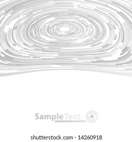 Vector illustration of a modern slick original abstract background in gray color.