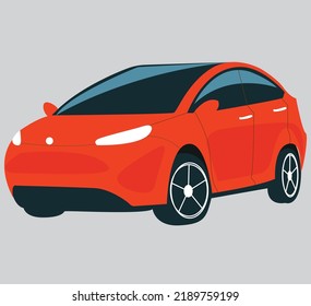 Ilustración de vectores coche inteligente moderno