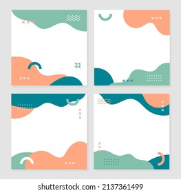 Vector illustration of modern Social Media Banner Template graphics. With a gradient yellow red color, great for social media template promotions.