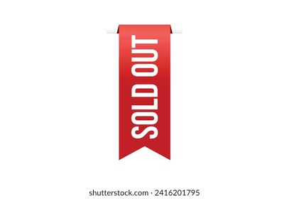Ilustración vectorial moderna Banner de venta, elemento web aislado.