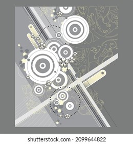 Ilustración vectorial. abstracción de estilo moderno
