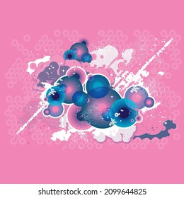 Vector illustration. Modern style abstraction