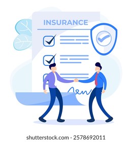 Vector illustration of modern style, money protection concept, treasure, financial savings insurance, safe business economy for business people.