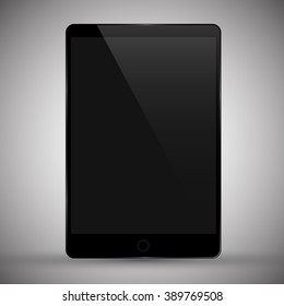 Vector illustration of modern tablet pc