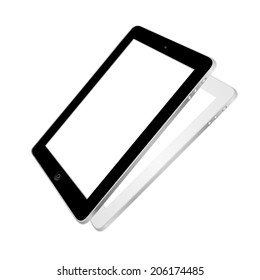 vector illustration of a modern tablet sideways