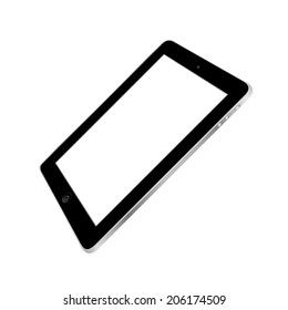 vector illustration of a modern tablet sideways