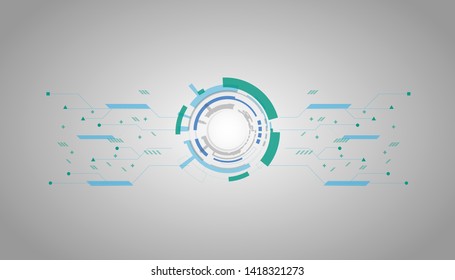 vector illustration modern technology system futuristric graphic design for background.