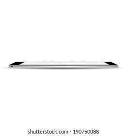 vector illustration of modern thin plate on a white background