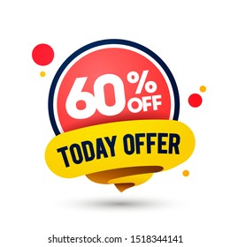 Vector Illustration Modern Today Offer Mega Sale Up To 60 Off Tag 