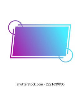 Vector illustration of modern trendy minimalist text space banner frame. Can be used for promotion, sale announcement, quotes motivational post