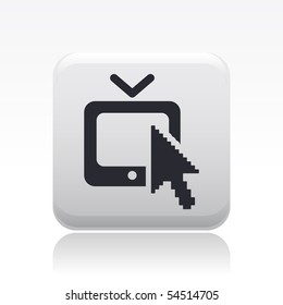 Vector illustration of modern tv icon