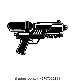 Ilustração vetorial de um brinquedo moderno de jato de água.