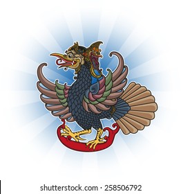 Vector illustration, modification eagle shadow puppets
