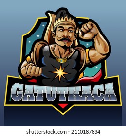 Vector illustration, modification of the Gatutkaca character as a mascot or symbol.