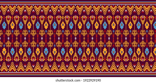 Vector illustration, modification of traditional woven motifs, Lombok or Sasak, West Nusa Tenggara.