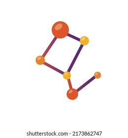 vector illustration of molecular symbol or icon