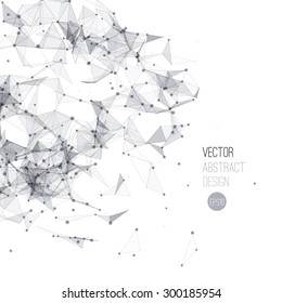 Vector illustration Molecule And Communication Background. Molecular structure