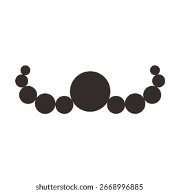 Vector illustration of a molecule structure symbol, representing health, biology, medical research, and chemical science. Suitable for healthcare, pharmaceutical, biotechnology, and scientific educati