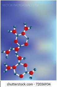vector illustration of molecules eps8