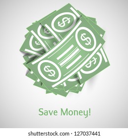 Vector illustration money
