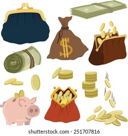 vector illustration of money