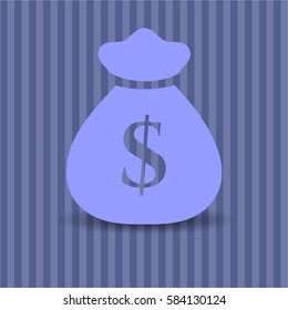Vector illustration of Money Bag icon

