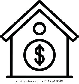 Ilustración vectorial de caja de dinero. Representa el banco de monedas para ahorrar dinero en efectivo en casa. Simboliza la inversión y las finanzas, el ahorro de dinero para los depósitos financieros y la economía.