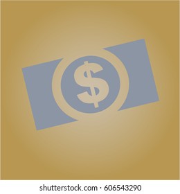 Vector Illustration of Money (dollar bill) icon

