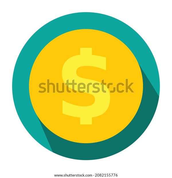 Vector Illustration Money Dollar Sign Gold Stock Vector (Royalty Free