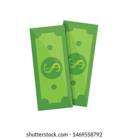vector illustration with money dollars