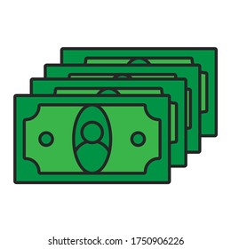 vector illustration money flat design