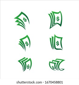 vector illustration for money icons. abstract bills, dollar currency, illustration and icon vector set.