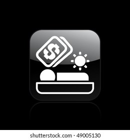 Vector illustration of a "money", "pay" or "buy" icon in modern style depicting a holiday concept