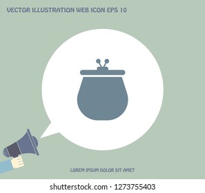 Vector illustration of a money purse