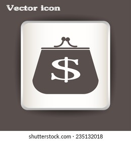 Vector illustration of a money purse
