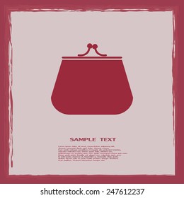 Vector illustration of a money purse