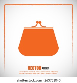Vector illustration of a money purse