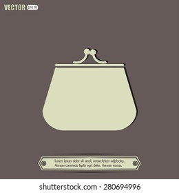 Vector illustration of a money purse