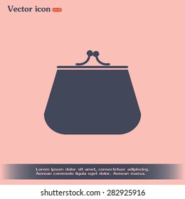Vector illustration of a money purse
