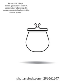 Vector illustration of a money purse