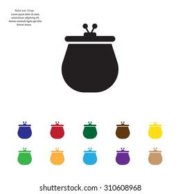 Vector illustration of a money purse