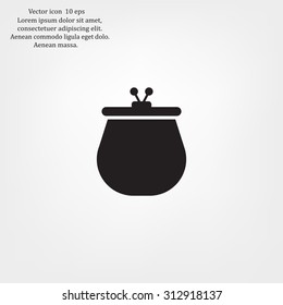 Vector illustration of a money purse
